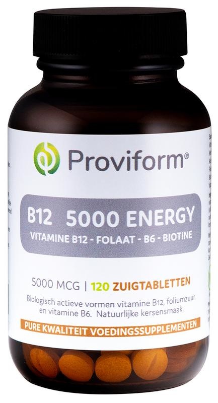 Proviform Proviform Vitamine B12 5000mg energy (120 Zuigtab)