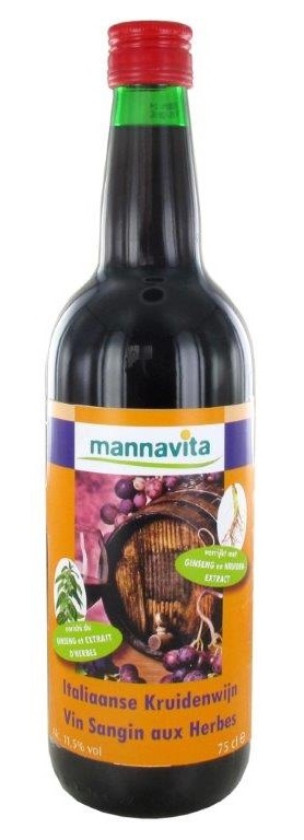 Mannavita Italiaanse kruidenwijn (750 ml)