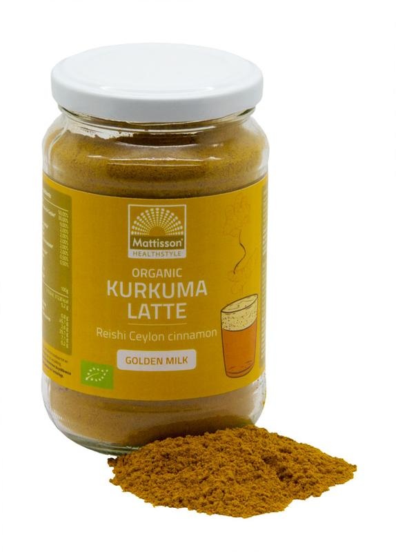 Mattisson Mattisson Latte kurkuma goldenmilk reishi Ceylon kaneel bio (160 gr)