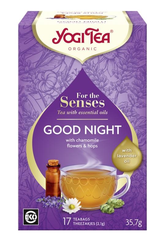 Yogi Tea Yogi Tea Tea for the senses good night bio (17 Zakjes)