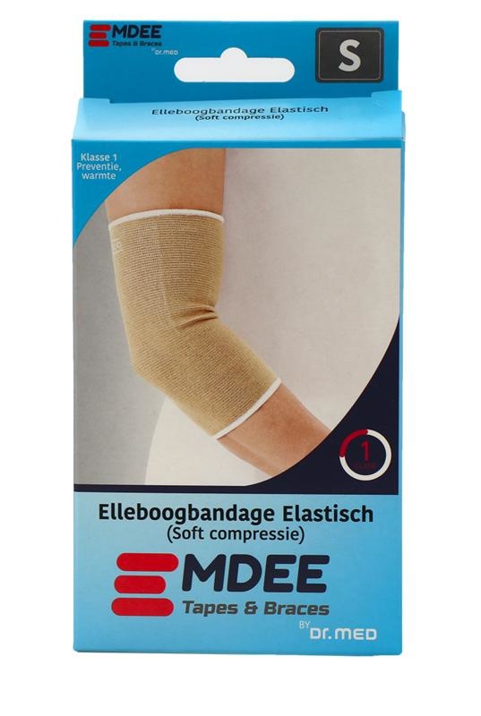 Emdee Emdee Elastic support elleboog maat S huidskleur (1 st)