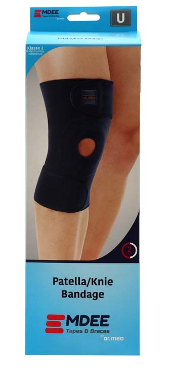 Emdee Emdee Knieband met stabilizers blauw (1 st)