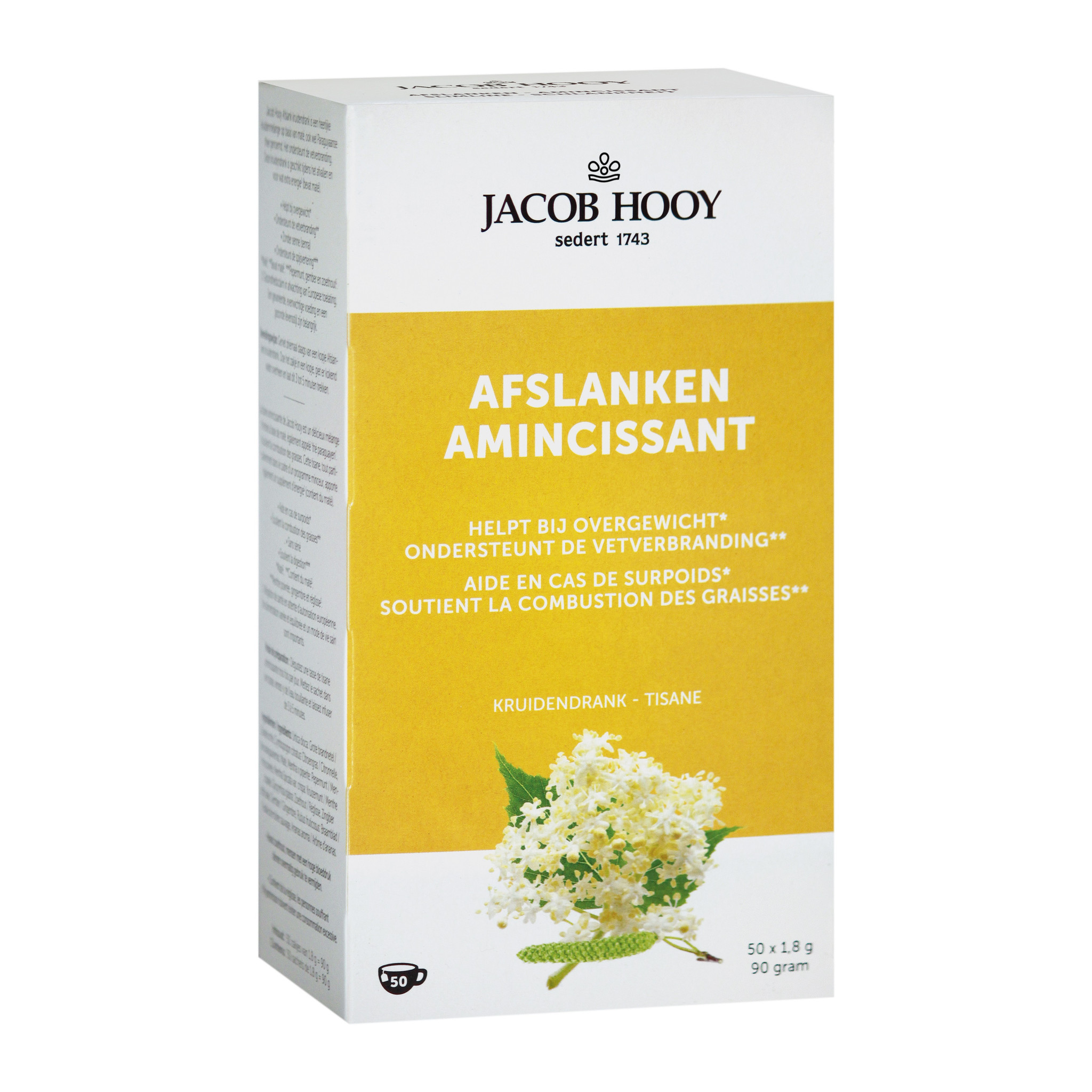Jacob Hooy Jacob Hooy Ideaal gewicht afslank kruidendrank theezakjes (50 Zakjes)