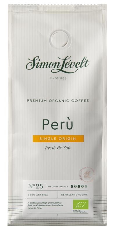 Simon Levelt Simon Levelt Cafe organico Peru Tunki snelfilter bio (250 gr)