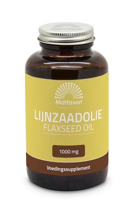 Mattisson Mattisson Lijnzaadolie/Flaxseed oil 1000mg (90 caps)