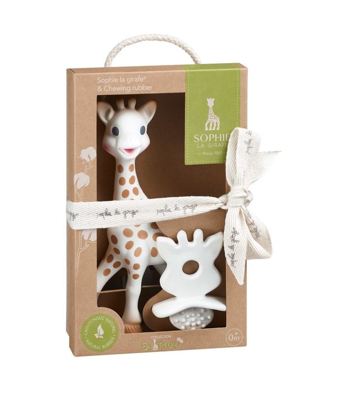 Sophie de Giraf Sophie de Giraf So pure bijtspeeltje in geschenkdoosje met strik (1 st)