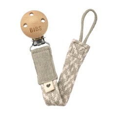 Bibs Pacifier clip sand/ivory (1 st)