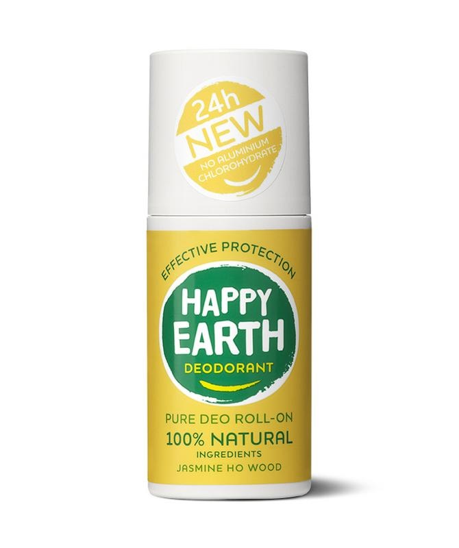 Happy Earth Happy Earth Deodorant roll on jasmine ho wood (75 ml)