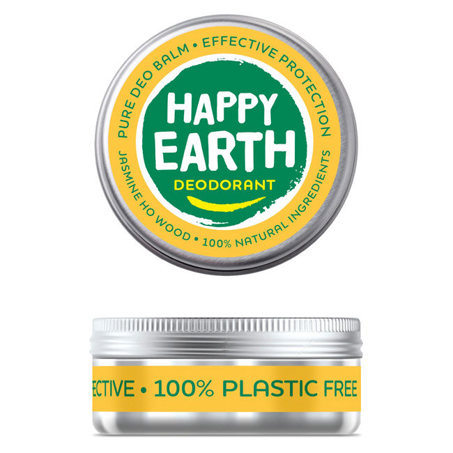 Happy Earth Happy Earth Deodorant balm jasmine ho wood (45 gr)