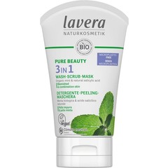 Lavera Pure Beauty 3-in-1 reiniger - peeling - masker EN- (125 ml)