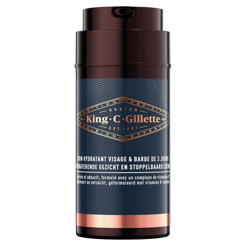 King C. Gillette - Hydraterende Gezicht en Stoppelbaard Crème - 100ml