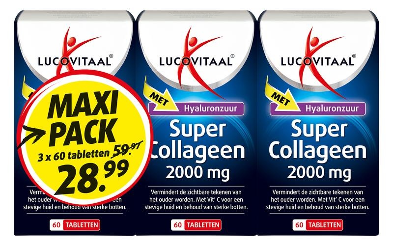 Lucovitaal Lucovitaal Super collageen 3-pack (180 tab)