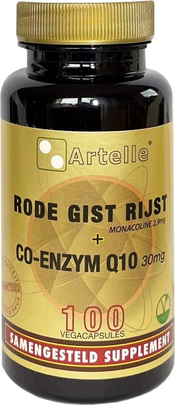 Artelle Artelle Rode gist rijst Q10 (100 vega caps)