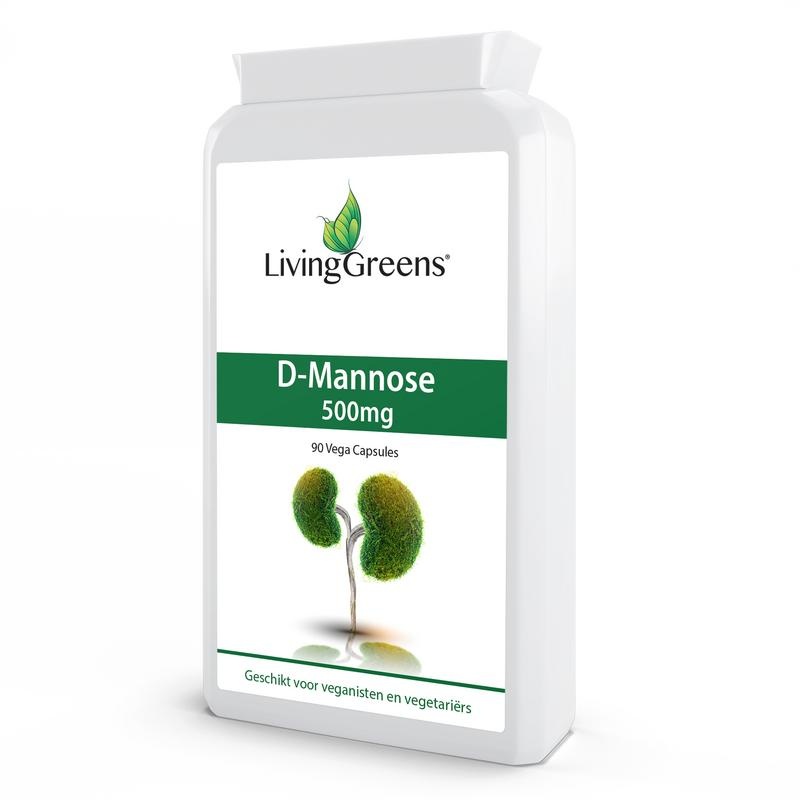 Livinggreens D mannose 500mg (90 Vegetarische capsules)