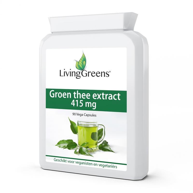 Livinggreens Groene thee extract 415mg (90 Vegetarische capsules)