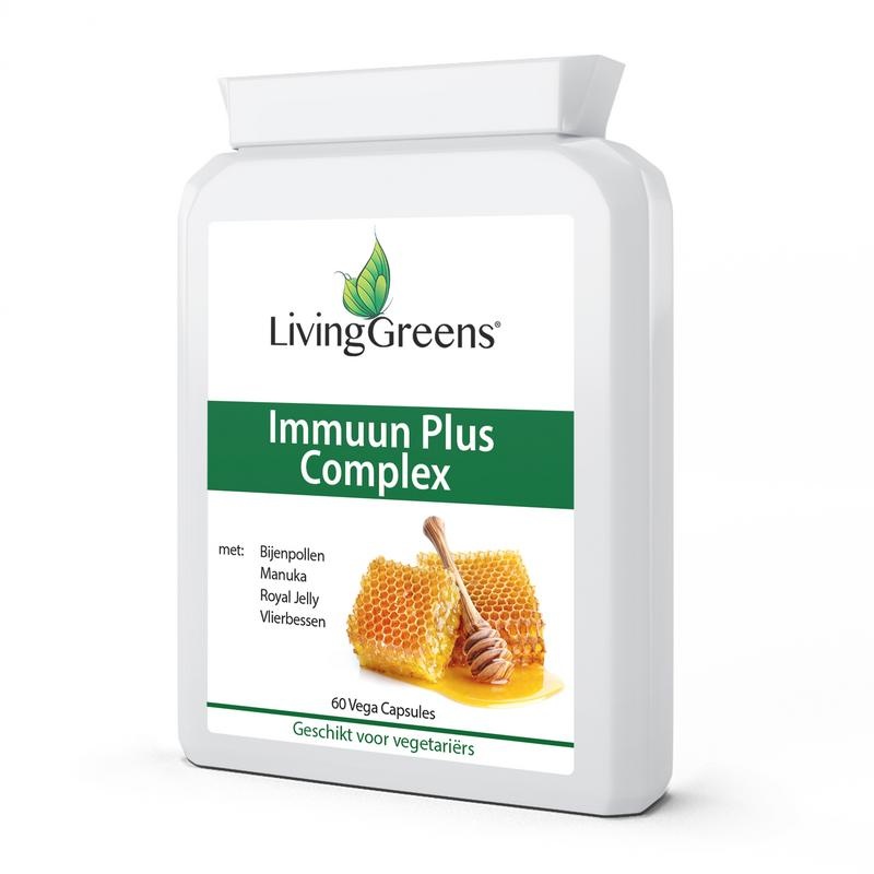 Livinggreens Immuun plus complex (60 Vegetarische capsules)