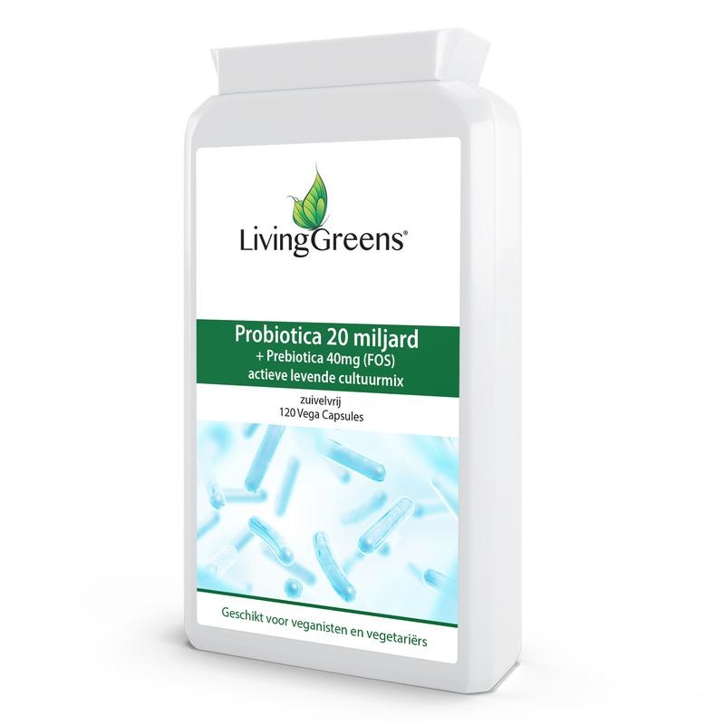 Livinggreens Probiotica 20 Miljard (120 Vegetarische capsules)