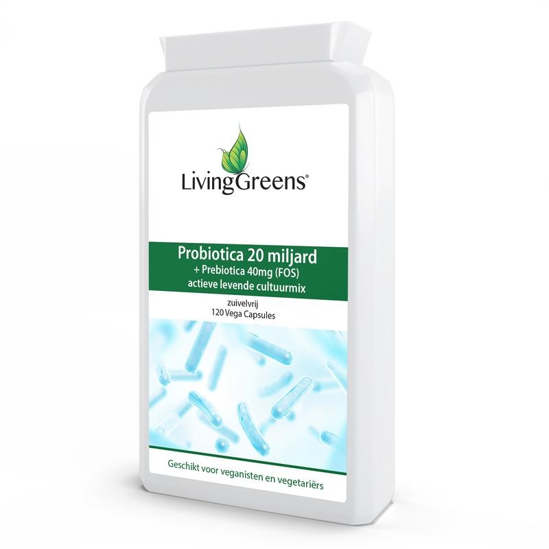 Livinggreens Livinggreens Probiotica 20 Miljard (120 vega caps)