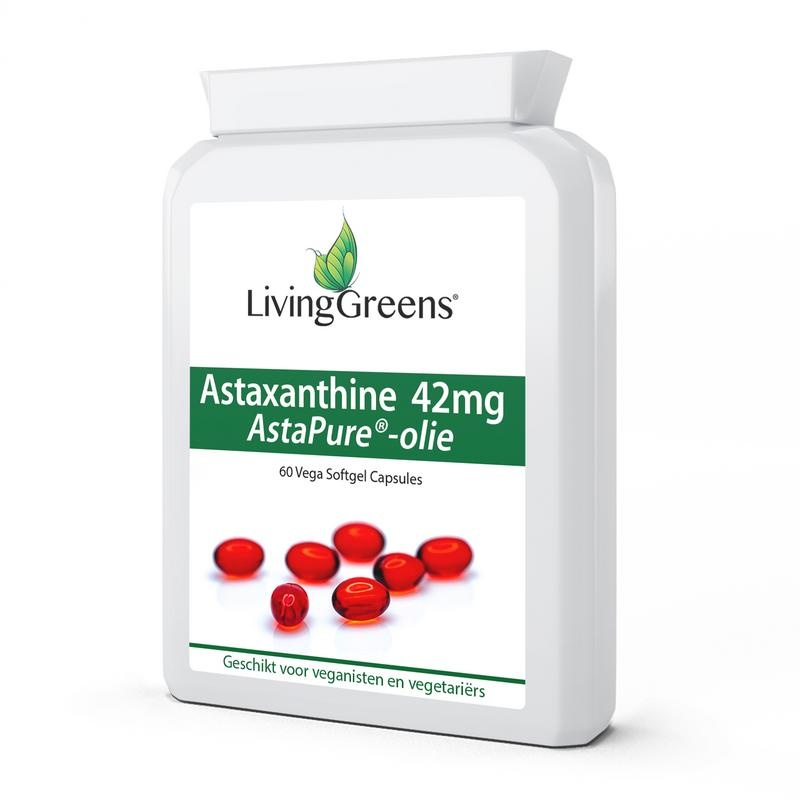 Livinggreens Astaxanthine olie 42mg (60 Softgels)