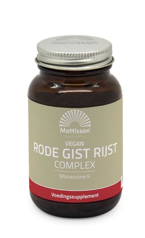 Mattisson Rode gist rijst complex (90 Vegetarische capsules) Mattisson Rode gist rijst complex (90 Vegetarische capsules)