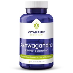 Vitakruid Ashwagandha KSM-66 & bioperine (90 vega caps)