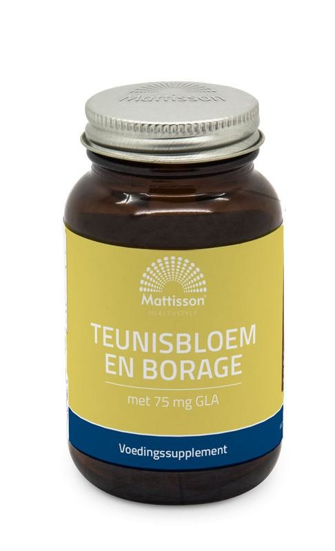 Mattisson Mattisson Teunisbloem en borage met 75mg GLA (60 caps)