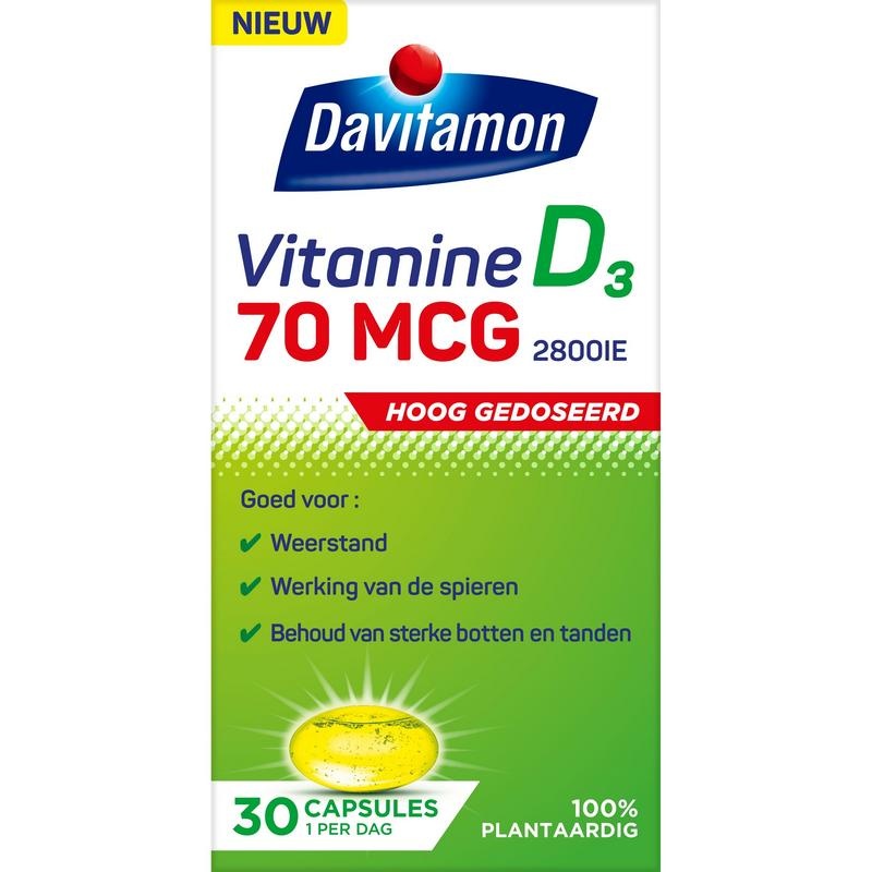 Davitamon Davitamon Vitamine D 70 mcg plantaardig (30 tab)