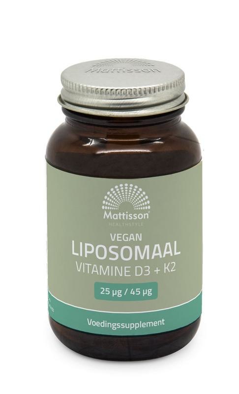 Mattisson - Vegan Liposomaal Vitamine D3 K2 - 60 capsules
