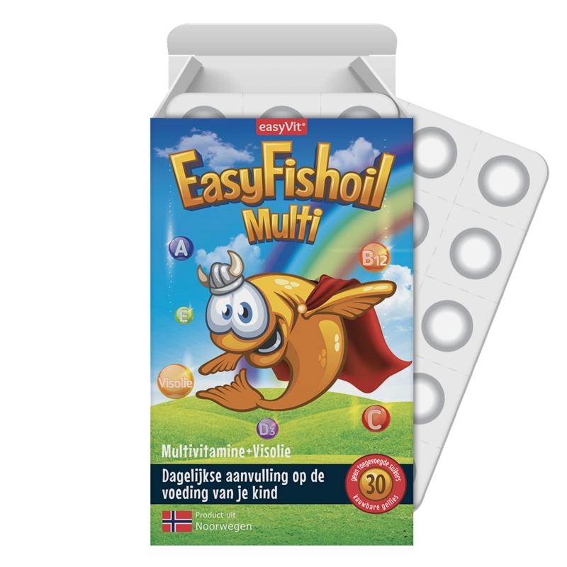 Easyvit Easyvit Easyfishoil multi (30 Kauwtab)