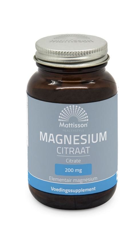 Mattisson Mattisson Magnesium citraat 200mg (60 tab)