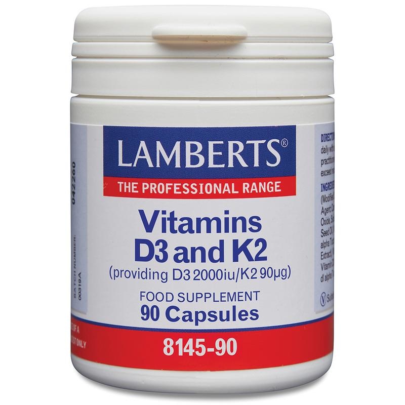Lamberts Lamberts Vitamine D3 2000IE en K2 90mcg (90 caps)