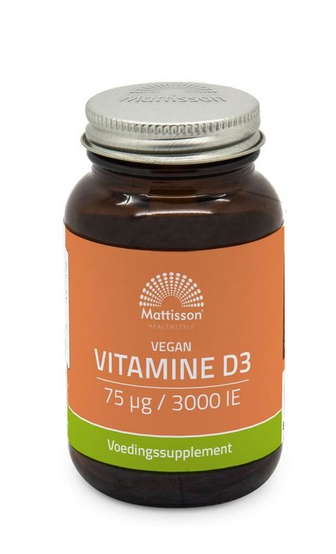 Mattisson Mattisson Vegan vitamine D3 75mcg (60 caps)