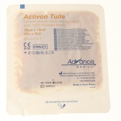 Advancis Activon manuka gaasverband 10 x 10 (1 st)