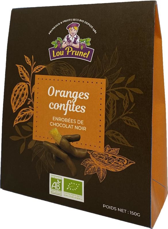 Lou Prunel Sinaasappel pure chocolade bio (150 gr)