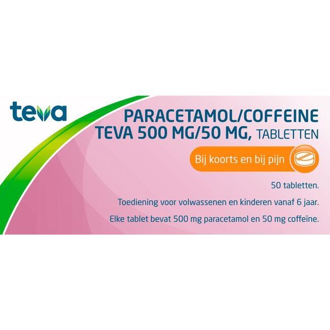 Pharmachemie Teva Paracetamol coffeine 500/50 (50 tab)