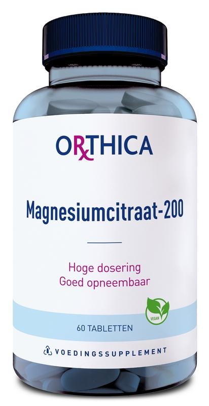 Orthica Orthica Magnesium citraat 200 (60 tab)