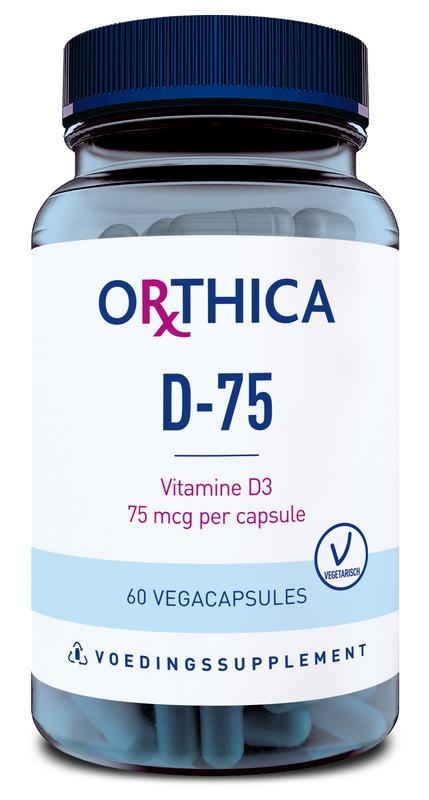 Orthica Orthica Vitamine D-75 (60 vega caps)