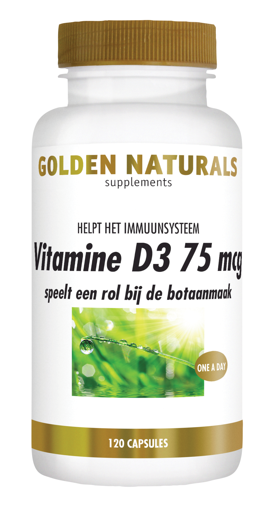 Golden Naturals Golden Naturals Vitamine D3 75 mcg