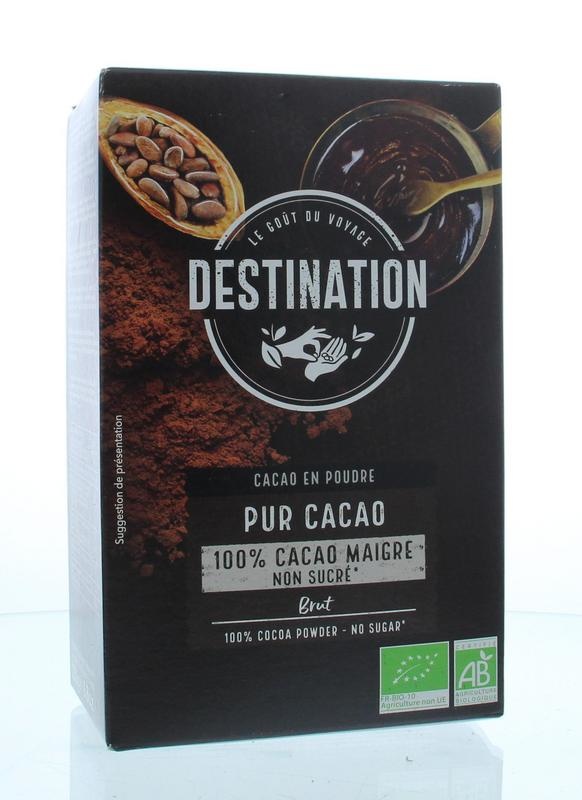Destination Destination Cacao 100% mager 10-12% bio (250 gr)