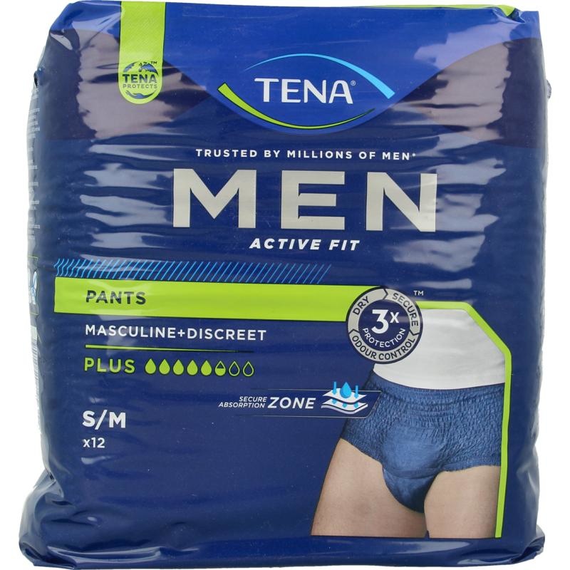 Tena Tena Men active fit pants+ small/medium (12 st)