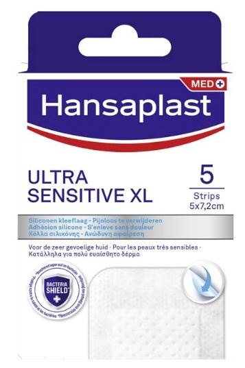 Hansaplast Hansaplast Pleisters ultra sensitive XL (5 st)