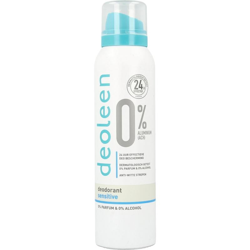 Deoleen Deoleen Deodorant spray 0% sensitive (150 ml)