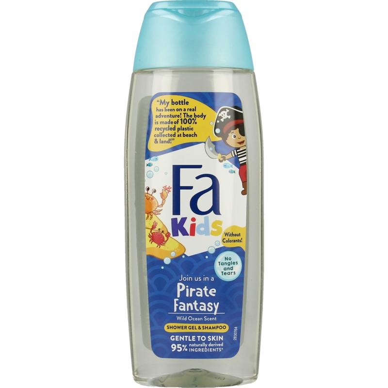 FA FA Kids douche & shampoo piraat (250 ml)