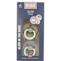 Bibs Fopspeen maat 2 - sage/cloud night 2pack (2 st)