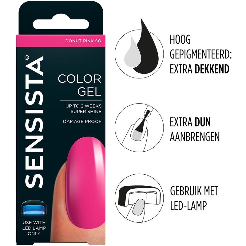 Sensista Sensista Color gel donut pink so (7,5 ml)