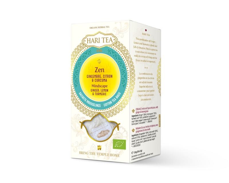 Hari Tea Hari Tea Ginger lemon & tumeric mindscape ginger bio (10 st)