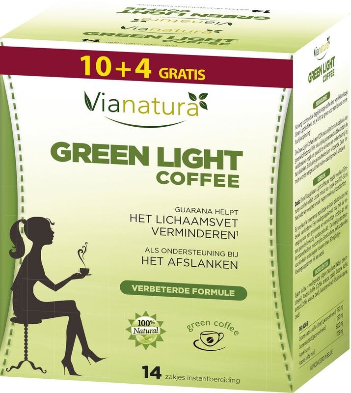 Vianatura Vianatura Green light coffee 10+4 gratis (14 Zakjes)