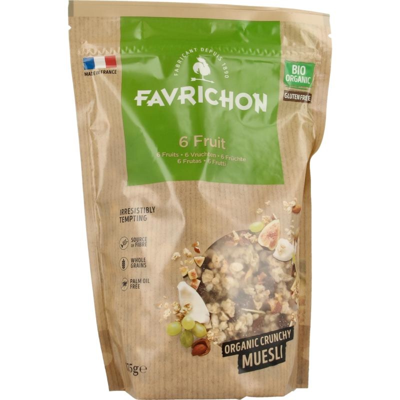 Favrichon Favrichon 6 Vruchten muesli (375 gr)