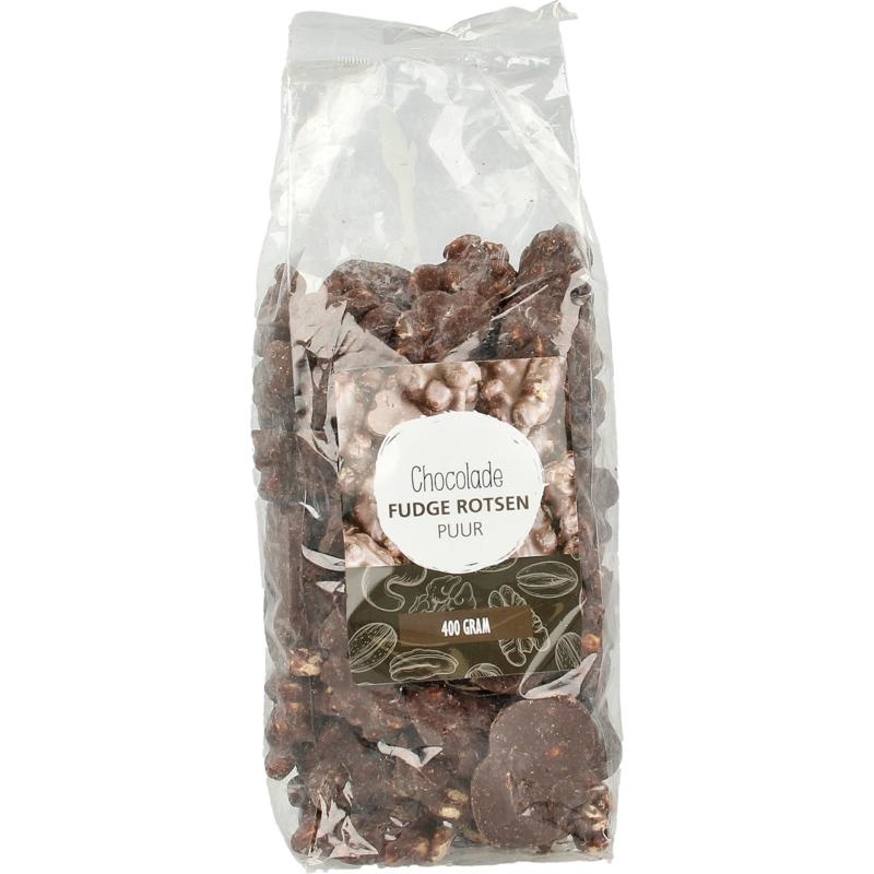 Mijnnatuurwinkel Mijnnatuurwinkel Chocolade fudge rotsen puur (400 gr)