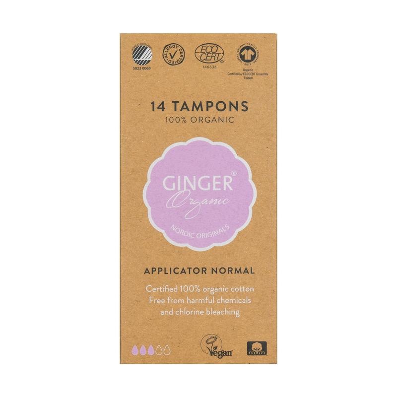 Ginger Organic Ginger Organic Tampon normaal met applicator (14 st)